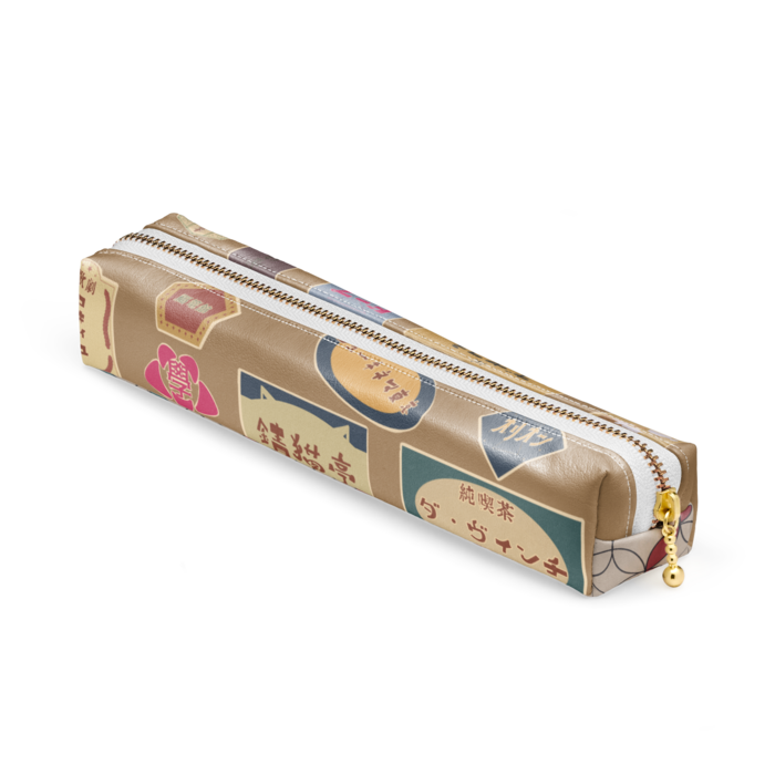 ペンケース - 20 x 4 x 4cm - ホワイト