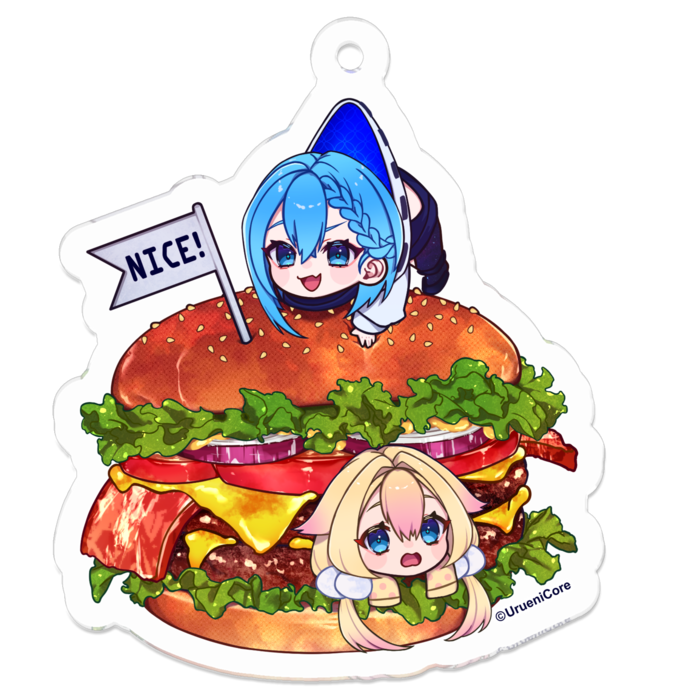 アクリルキーホルダー / Acrylic key ring - 50 x 50 (mm)