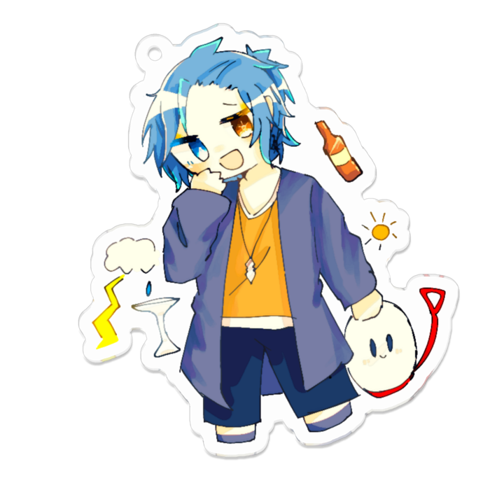 アクリルキーホルダー - 70 x 70 (mm)