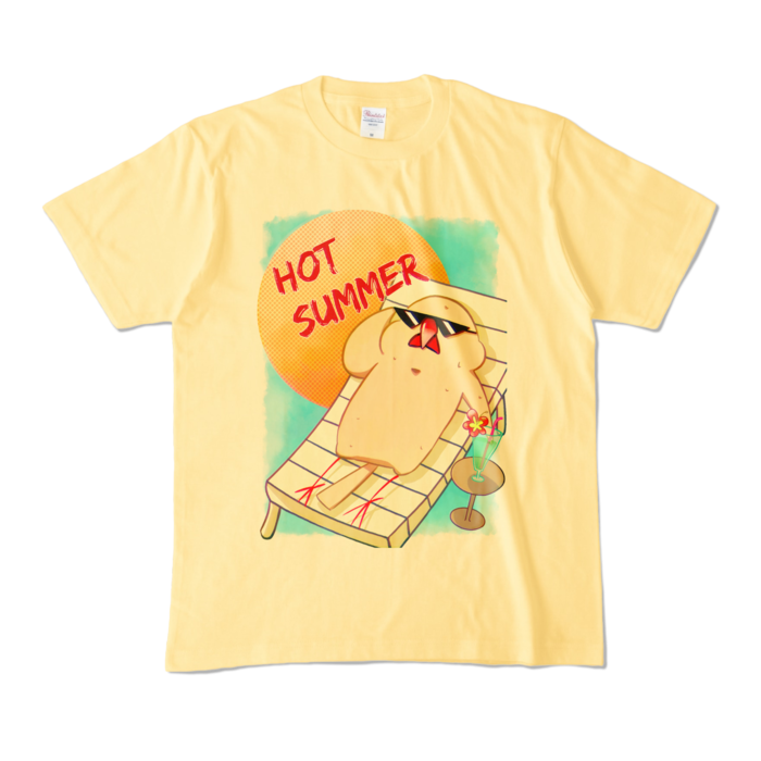 カラーTシャツ - M - ライトイエロー (淡色)