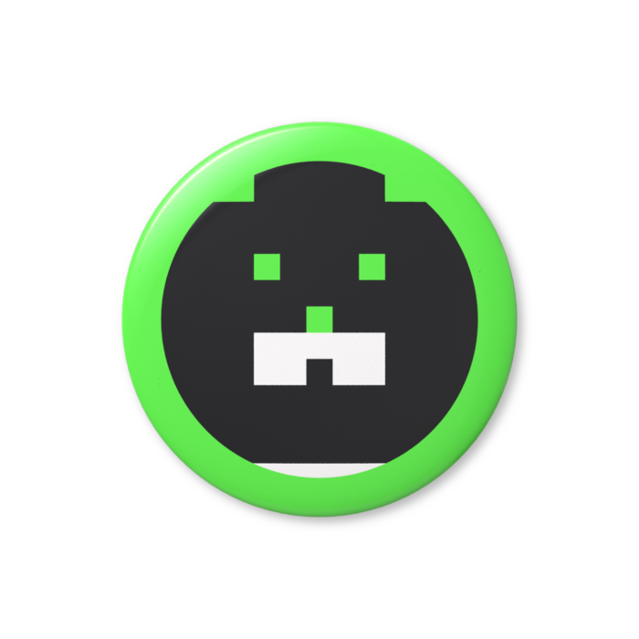 ※缶バッジ 顔面ぴょん