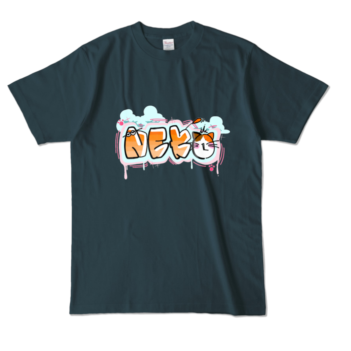 カラーTシャツ - L - デニム (濃色)