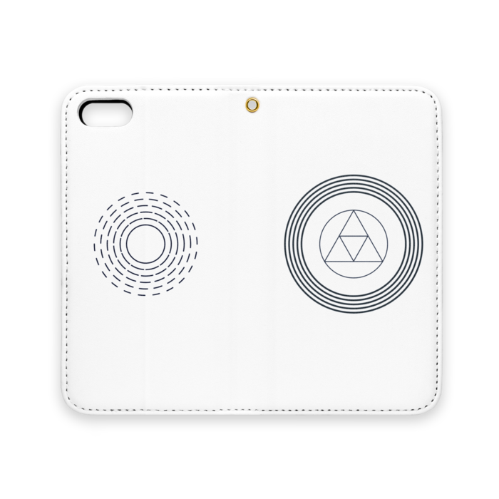 手帳型iPhoneケース(ベルトなし) - iPhone 5 / 5s / SE - ストラップ穴 あり