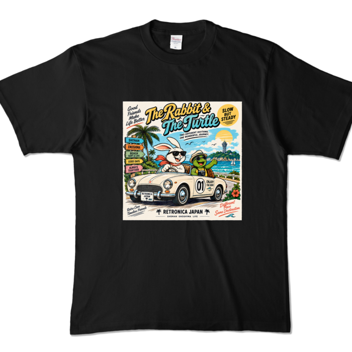 カラーTシャツ - XL - ブラック (濃色)
