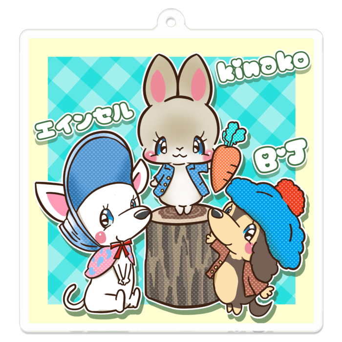 アクリルキーホルダー - 70 x 70 (mm)