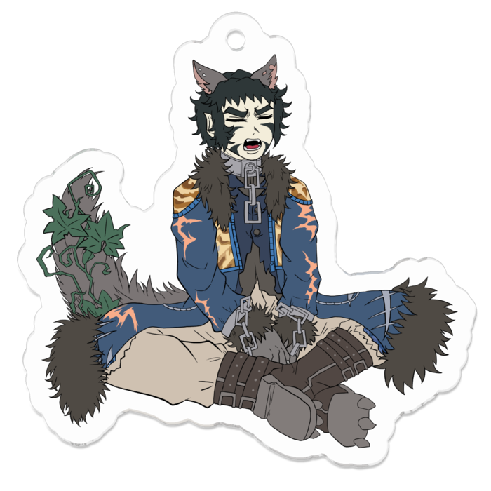 アクリルキーホルダー（コーティング） - 50 x 50 (mm)