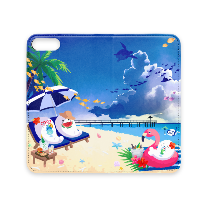 手帳型iPhoneケース(ベルトなし) - iPhone 8 Plus / 7 Plus - ストラップ穴 なし