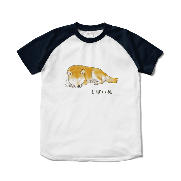 ラグランTシャツ - S - ホワイト×ネイビー / Size S, White & Navy