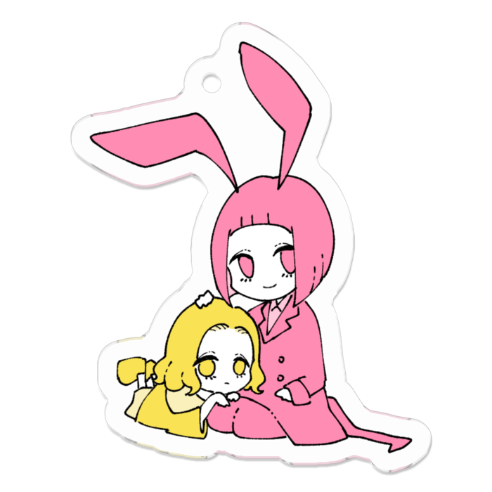 アクリルキーホルダー（コーティング） - 50 x 50 (mm)