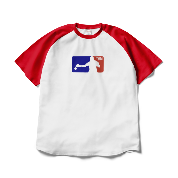 TNN放送局オフィシャルTシャツ - XL - ホワイト×レッド