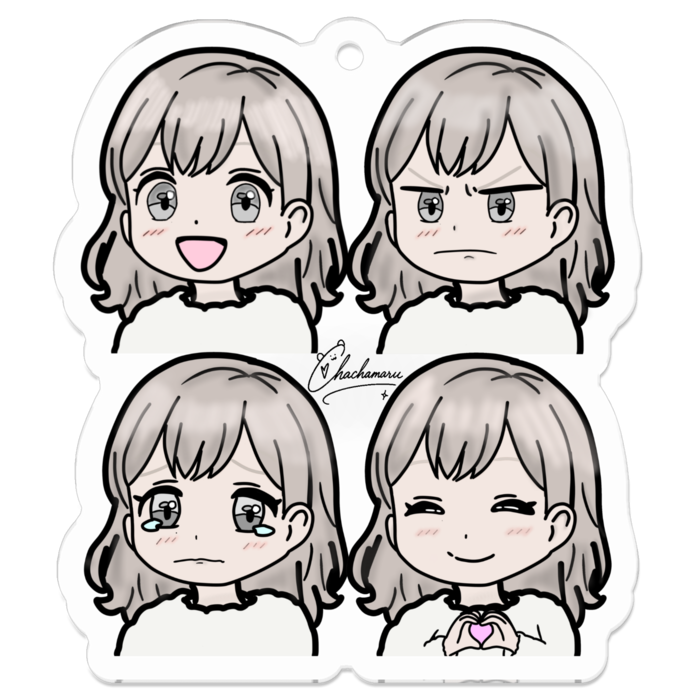 アクリルキーホルダー - 50 x 50 (mm)