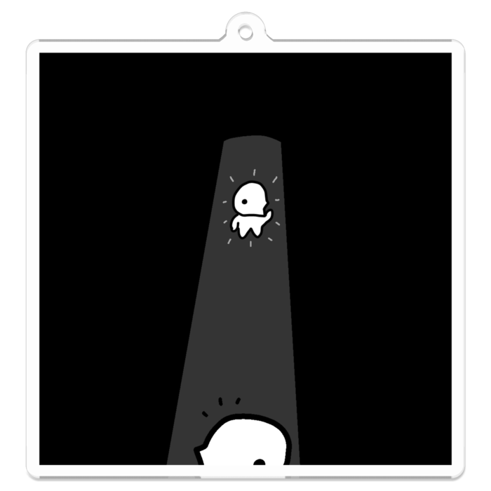 アクリルキーホルダー - 70 x 70 (mm) - やあ、お目覚めの様だね。