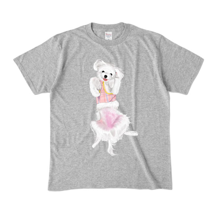 カラーTシャツ - M - 杢グレー (濃色)