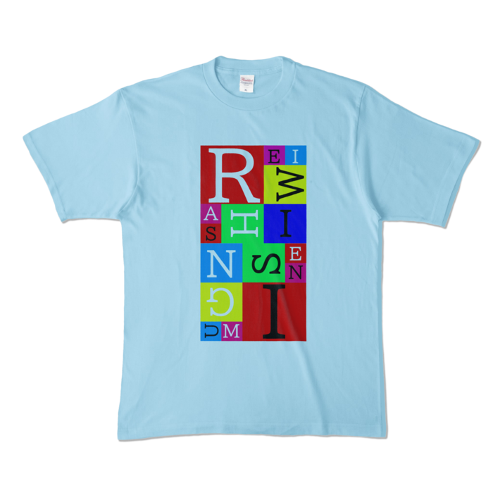 カラーTシャツ - XL - ライトブルー (淡色)