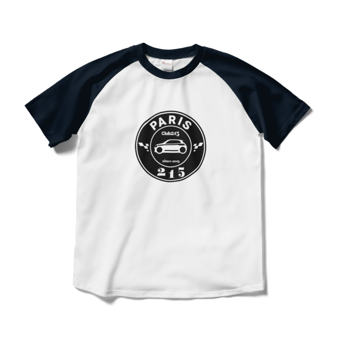 ラグランTシャツ - M - ホワイト×ネイビー