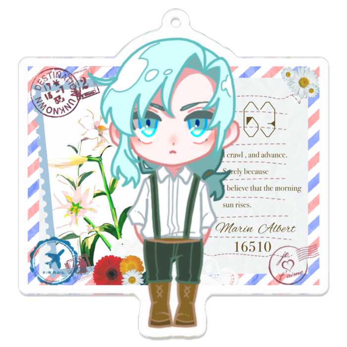 アクリルキーホルダー（コーティング） - 70 x 70 (mm)