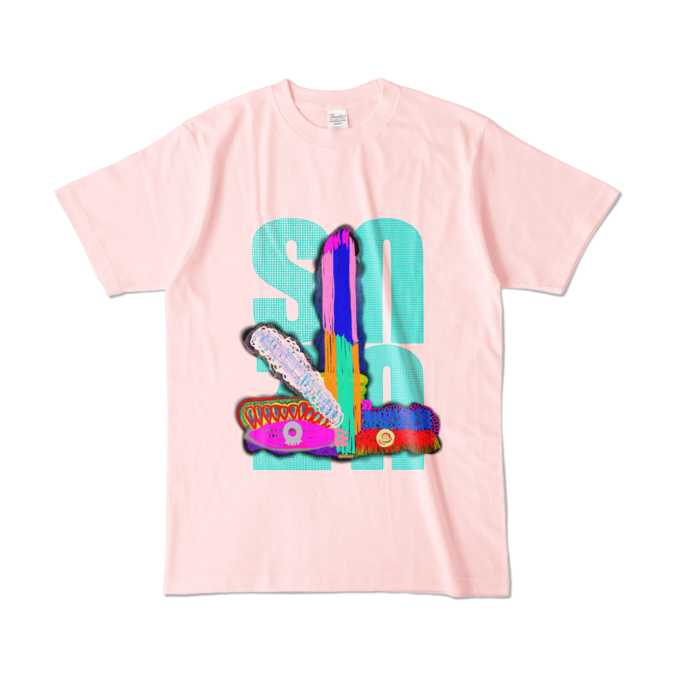 カラーTシャツ - L - ライトピンク (淡色)