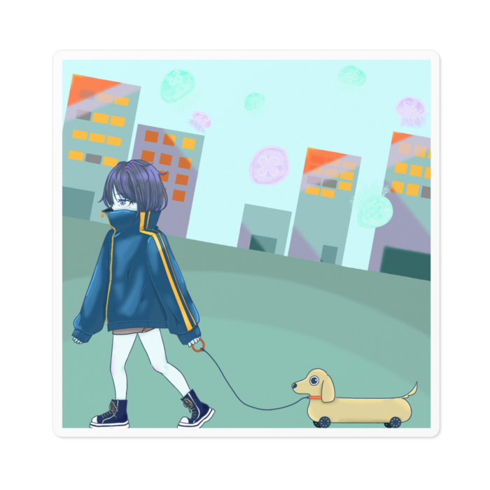 ステッカー - 100 x 100 (mm)