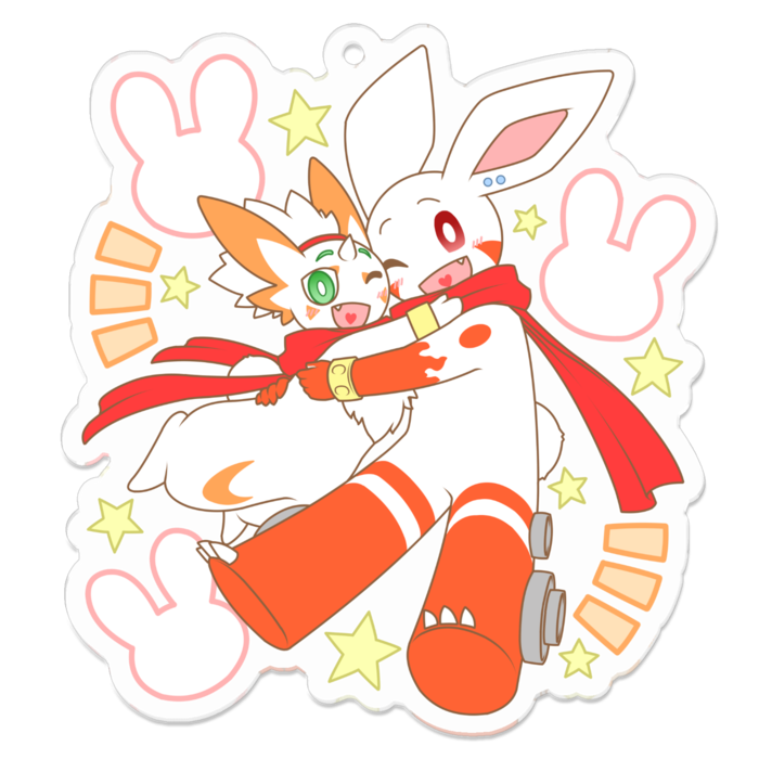 アクリルキーホルダー - 70 x 70 (mm)