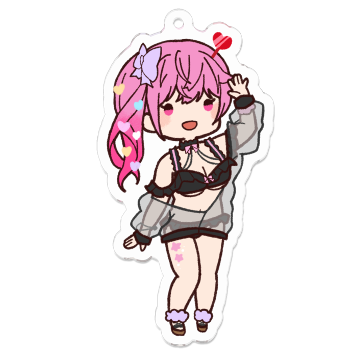 アクリルキーホルダーMサイズ 70 x 70 (mm)