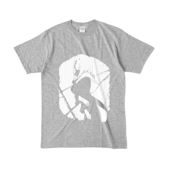 カラーTシャツ - L - 杢グレー (濃色)