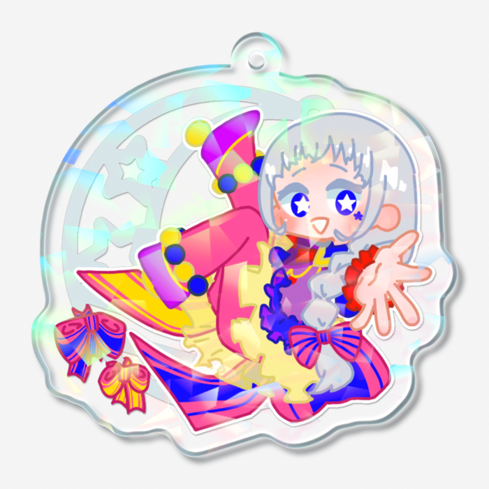 ホログラムアクリルキーホルダー - 50 × 50mm