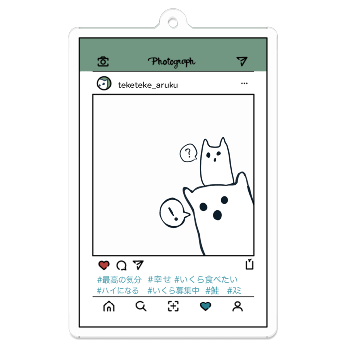 アクリルキーホルダー - 70 x 70 (mm)