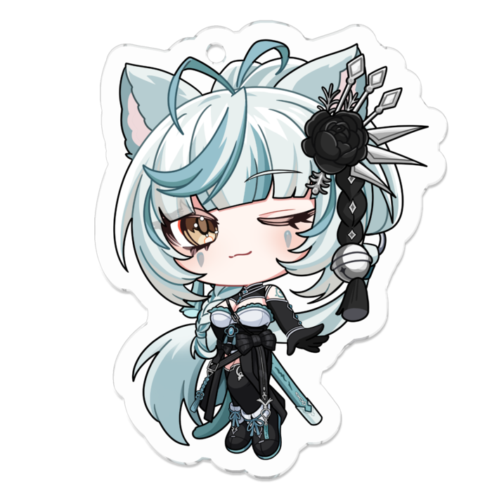 アクリルキーホルダー（コーティング） - 50 x 50 (mm)