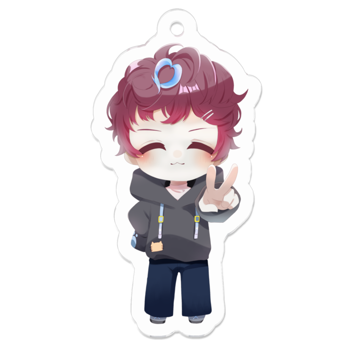 アクリルキーホルダー（コーティング） - 50 x 50 (mm)