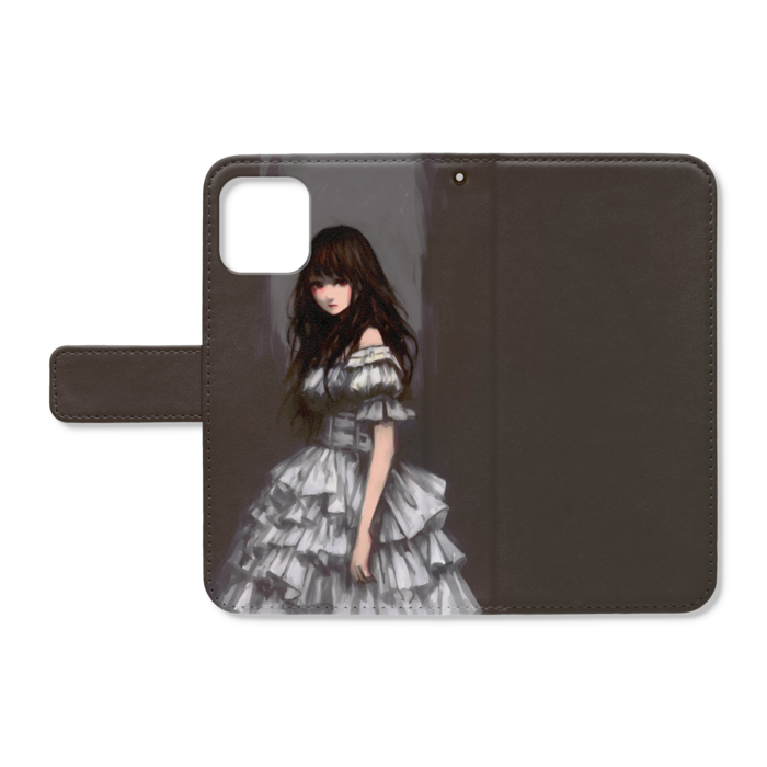 手帳型iPhoneケース - iPhone11Pro - ストラップ穴 あり