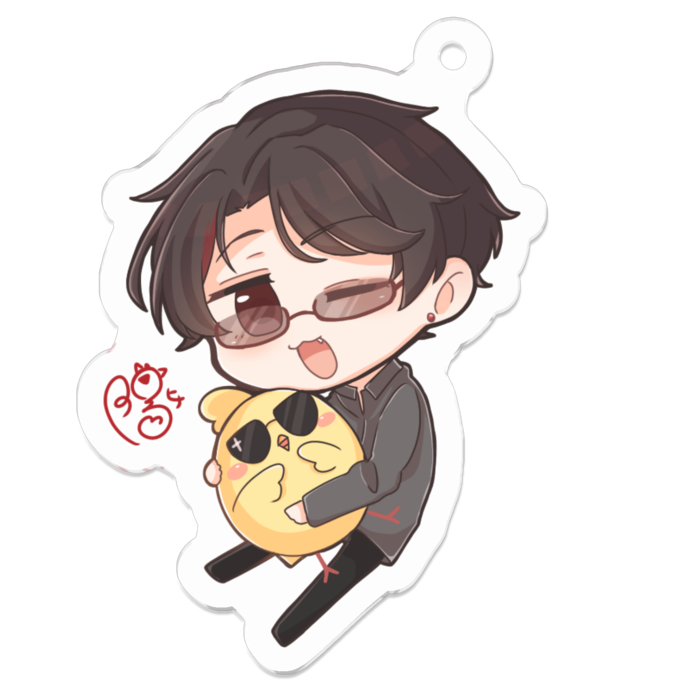 アクリルキーホルダー - 50 x 50 (mm)