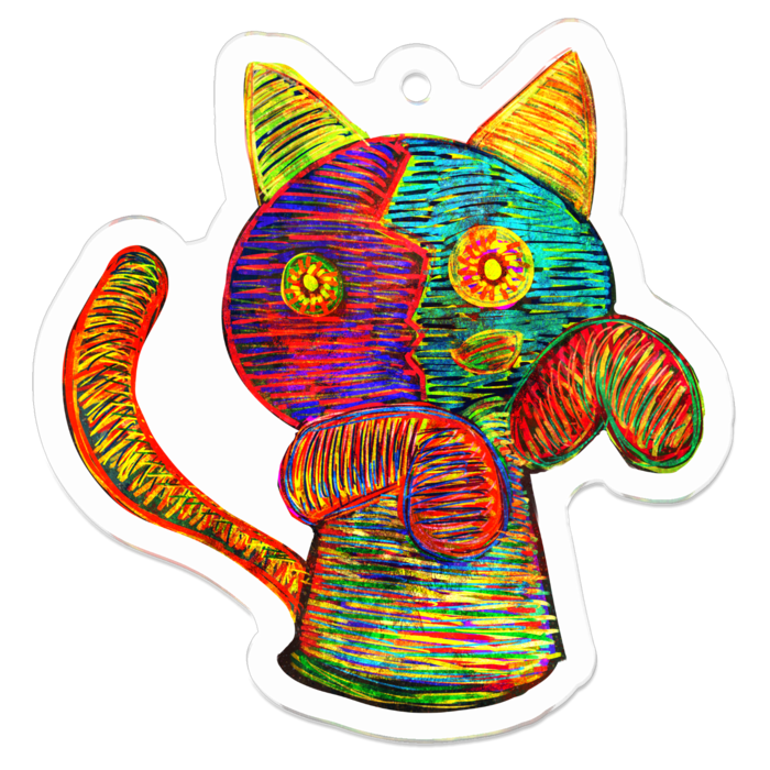 アクリルキーホルダー - 50 x 50 (mm)