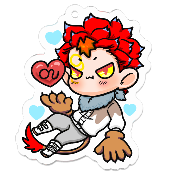 アクリルキーホルダー - 50 x 50 (mm)