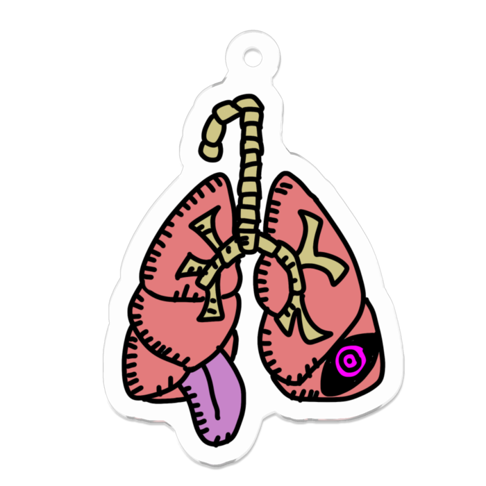 肺の臓ちゃん アクリルキーホルダー Katsurarara Booth
