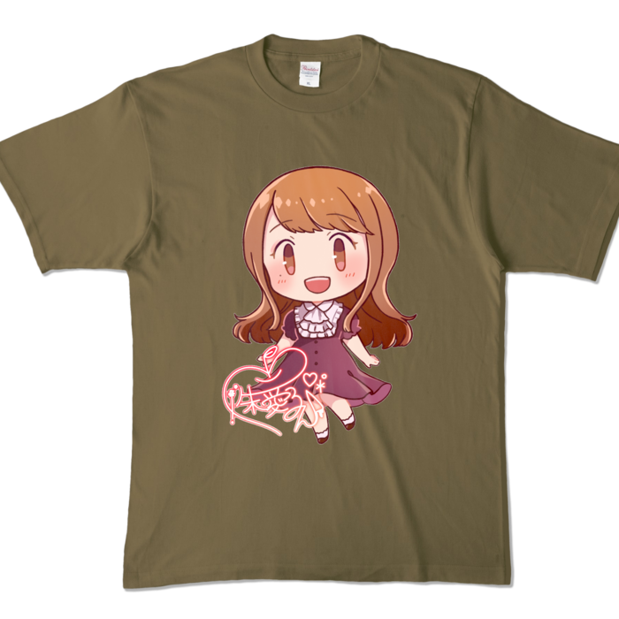 カラーTシャツ - XL - オリーブ (濃色)