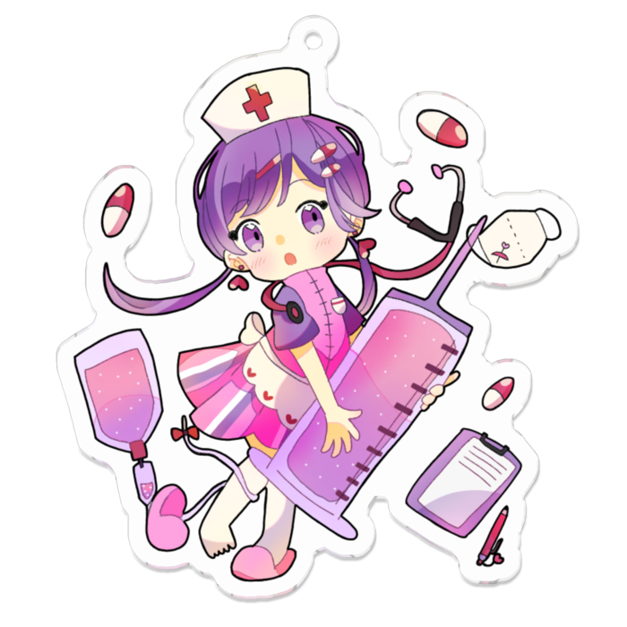 アクリルキーホルダー - 70 x 70 (mm)