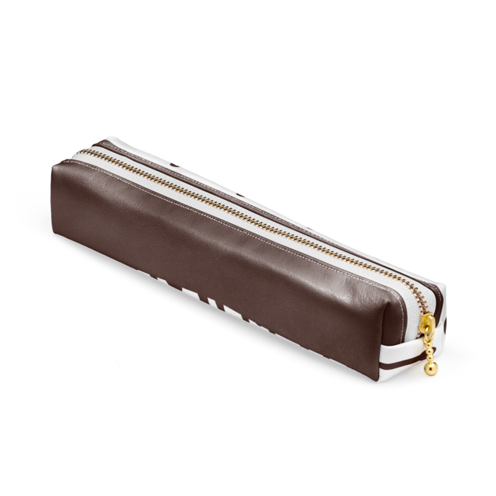 ペンケース - 20 x 4 x 4cm - ホワイト
