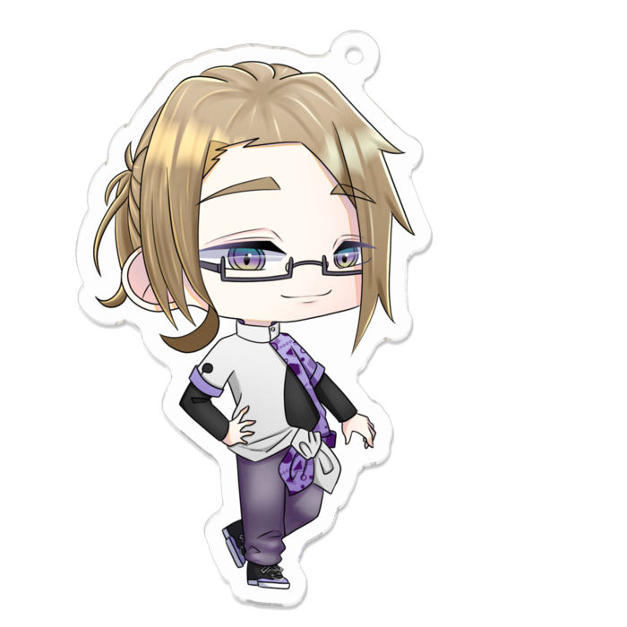 友人アクリルキーホルダー - 70 x 70 (mm)