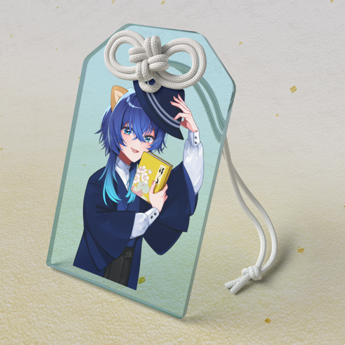 背景無しアクリルお守り - 50 × 80mm