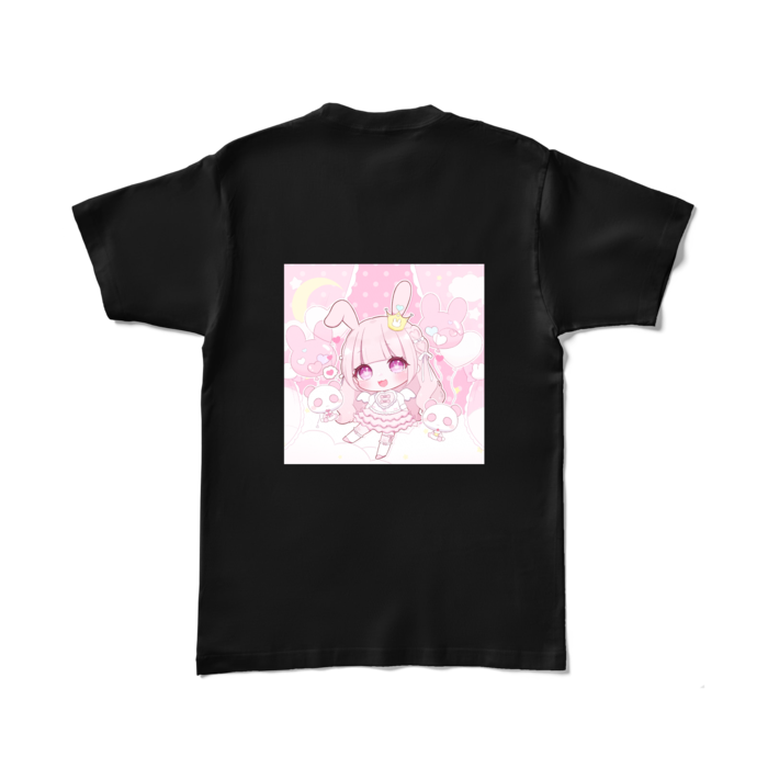 カラーTシャツ - L - ブラック (背面)