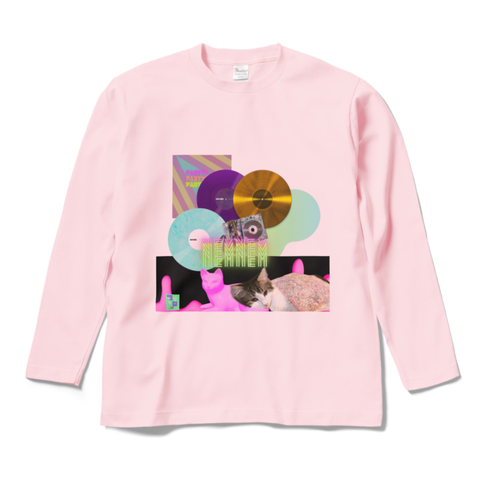 ロングスリーブTシャツ - M - ライトピンク
