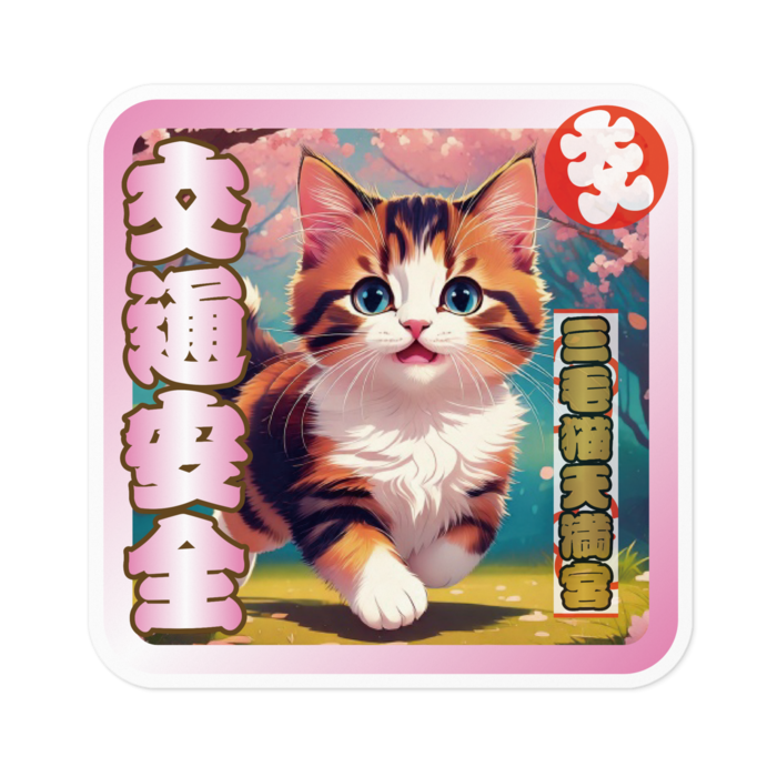 ステッカー - 100 x 100 (mm)