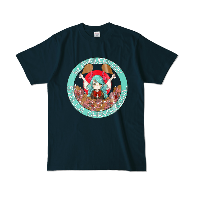 カラーTシャツ - L - ネイビー (濃色)