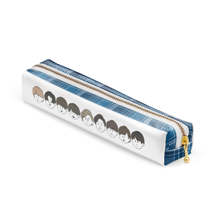 アオ チェック(背面あり)