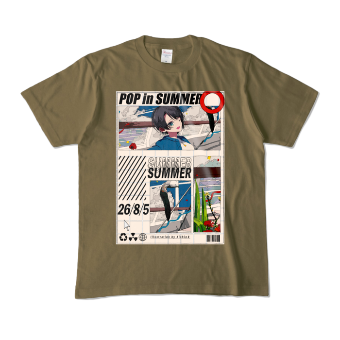 カラーTシャツ - M - オリーブ (濃色)