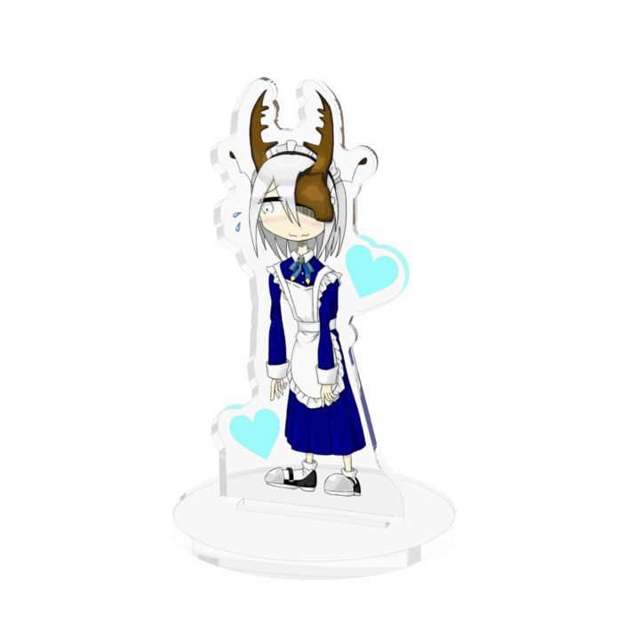 メイド衣装  アクリルフィギュア - 70x70mm