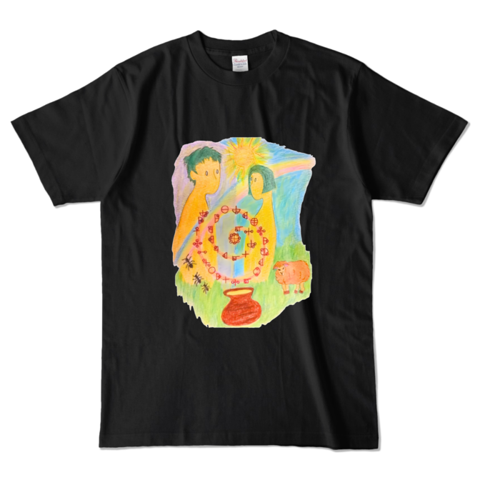 カラーTシャツ - L - ブラック (濃色)