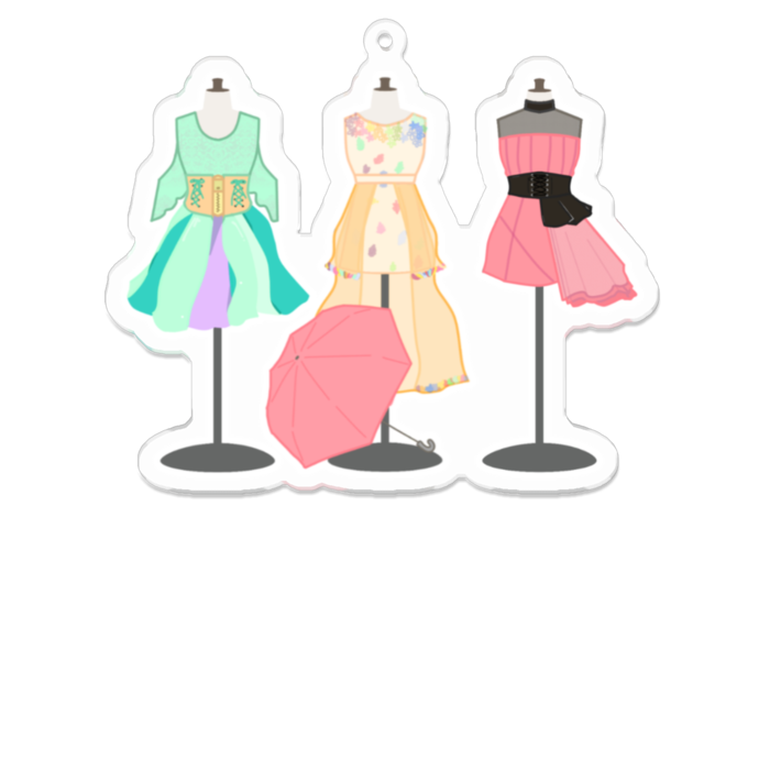 アクリルキーホルダー - 100 x 100 (mm)