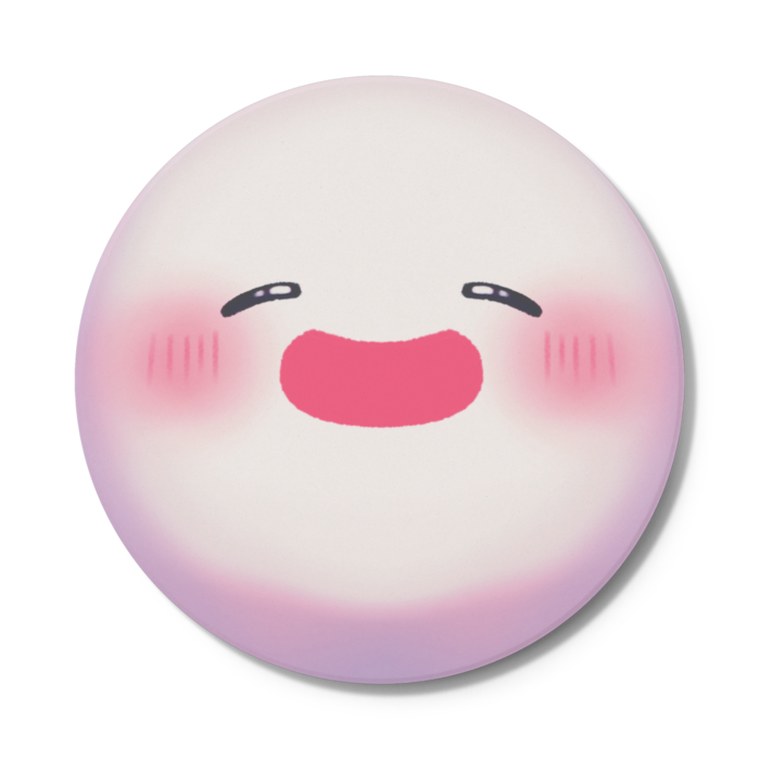 コースター にっこり