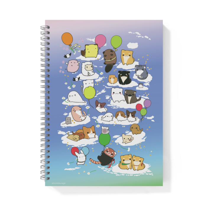 あお　リングノート - B5